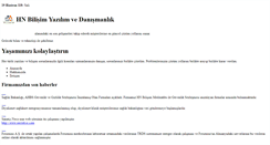 Desktop Screenshot of hnbilisim.com