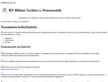 Tablet Screenshot of hnbilisim.com